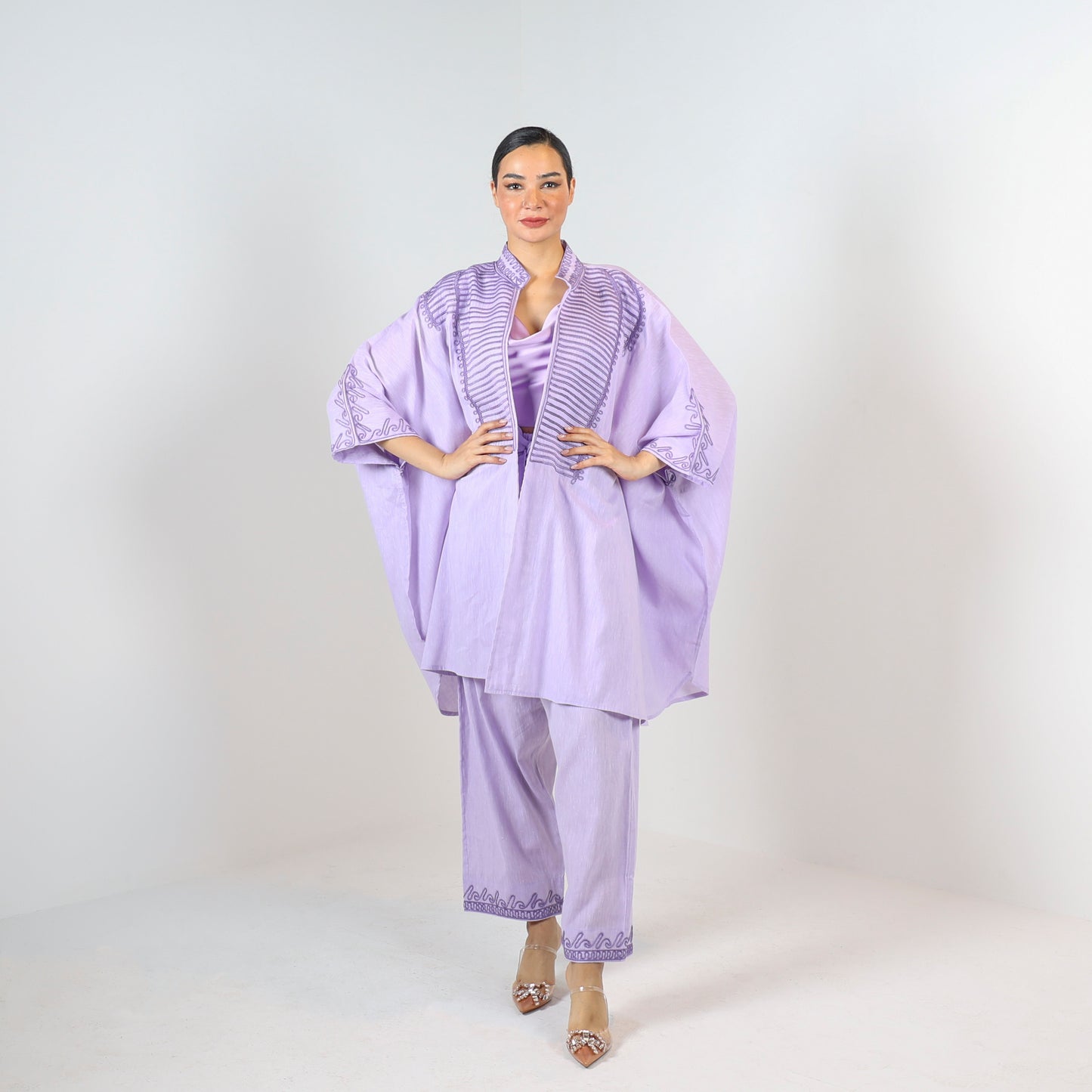 Farah Mini Cape (Soft Lilac)