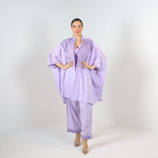 Farah Mini Cape (Soft Lilac)