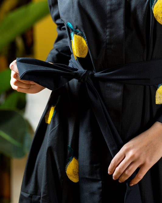 Black Dress With Lemons