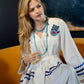 White Dress With Embroidery