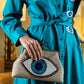 Blue Dress With Embroidery