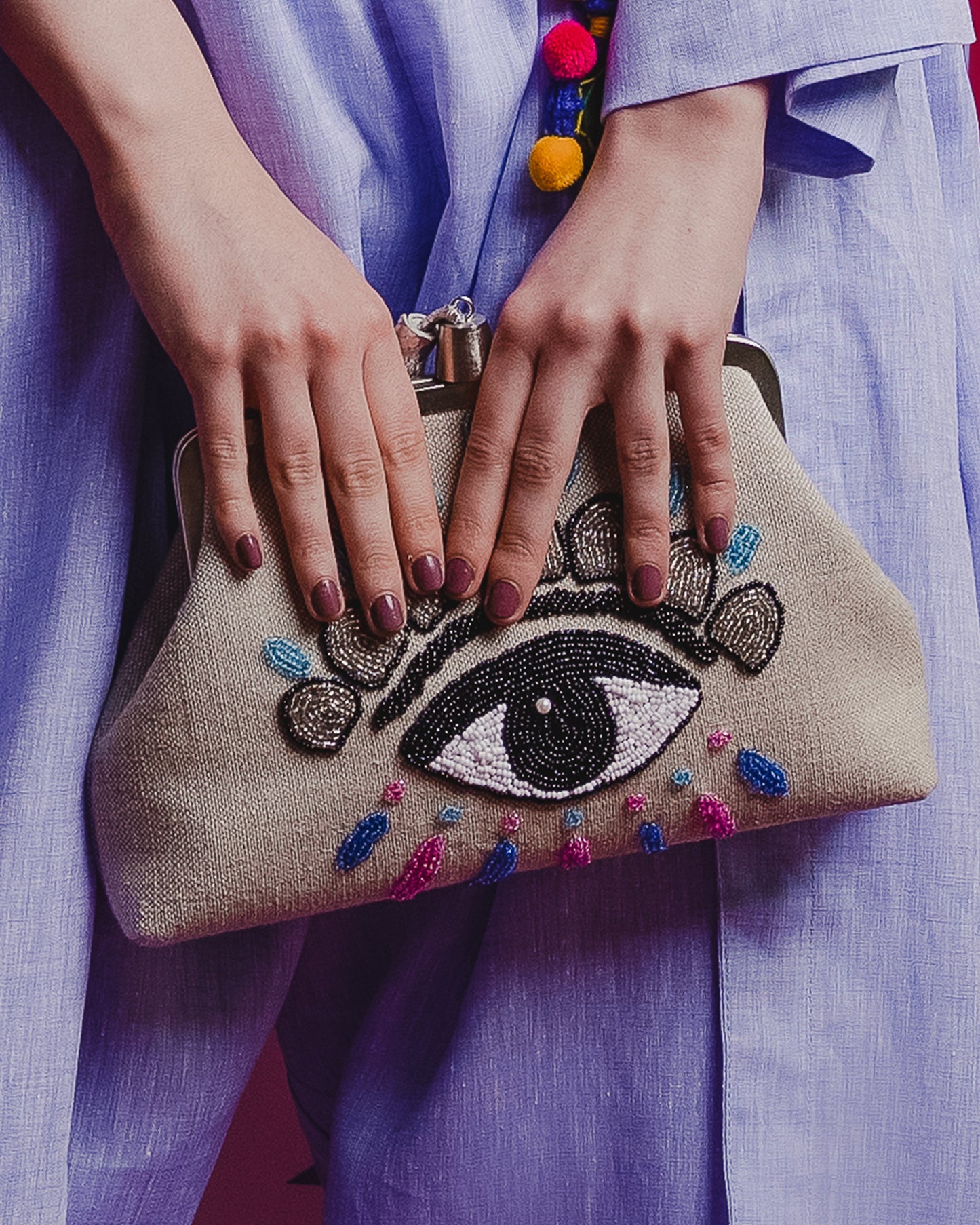 Eye Clutch Bag (Multiple Color)