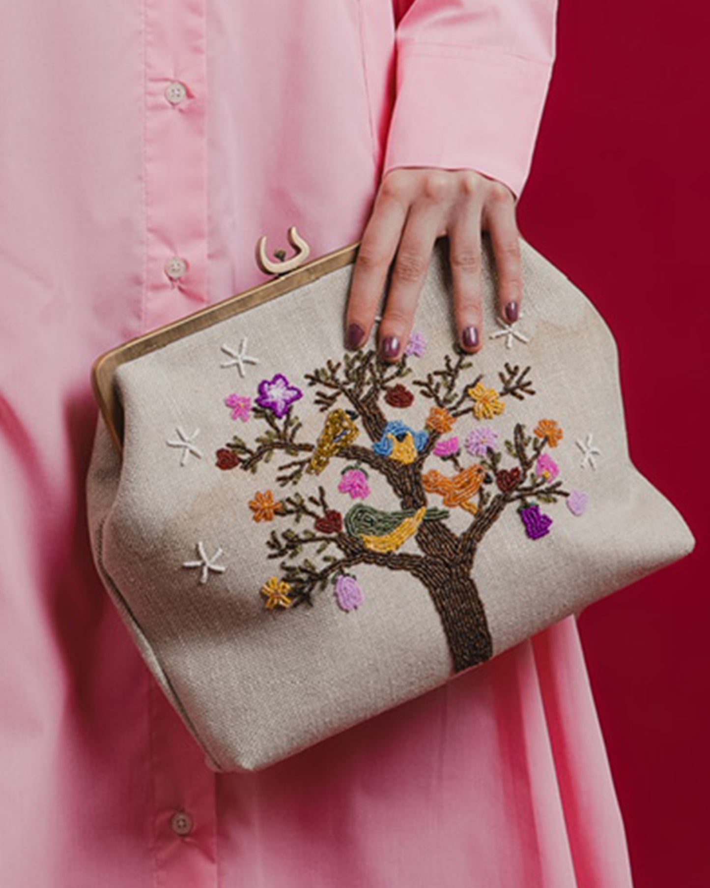 Pretty Tree Clutch (Multiple Color)